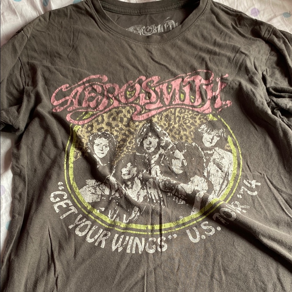 Aerosmith Graphic Tee - Black and Pink